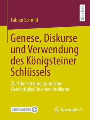 cover image of Genese, Diskurse und Verwendung des Königsteiner Schlüssels